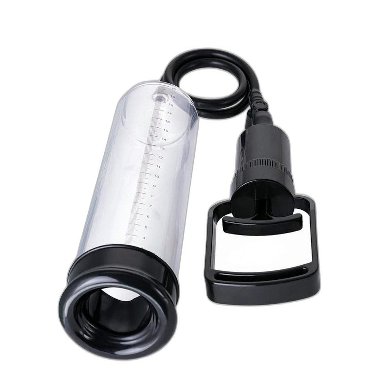 Pompka próżniowa do penisa 23,5 cm z PVC - czarna | Loris.pl