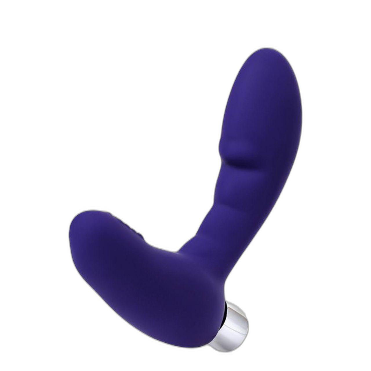 Wibrujący masażer prostaty fioletowy | dyskretny, elastyczny | Loris.pl
