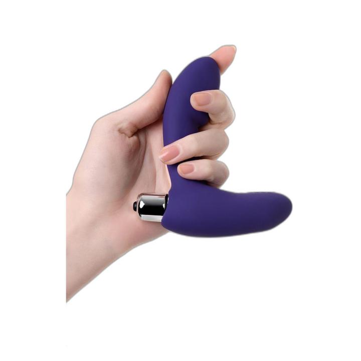 Wibrujący masażer prostaty fioletowy | dyskretny, elastyczny | Loris.pl