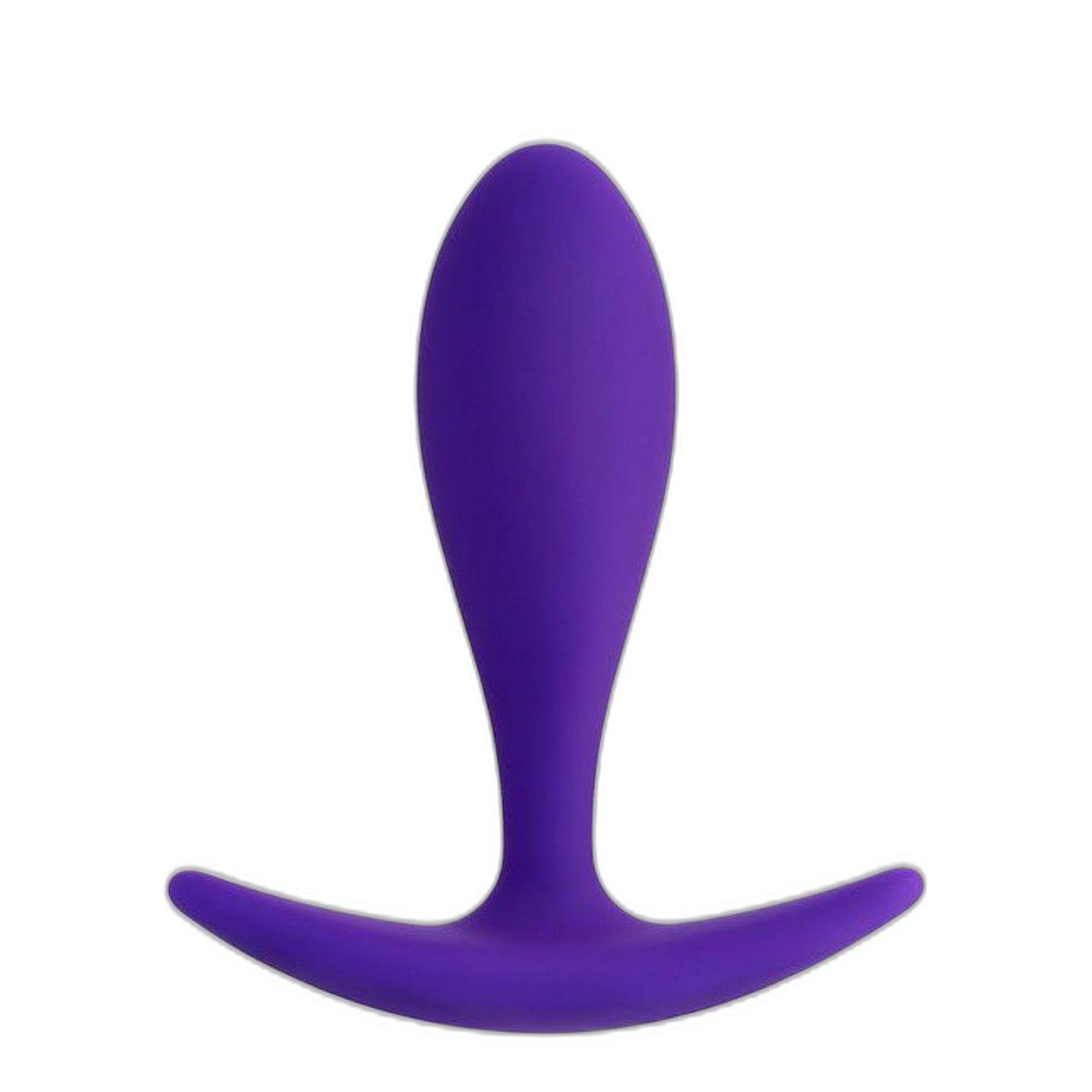 Mały korek analny 7,2 cm fioletowy wodoodporny dla początkujących | Loris.pl