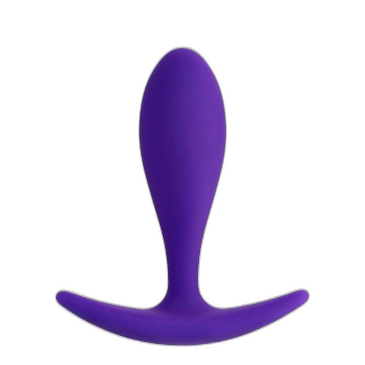 Mały korek analny 7,2 cm fioletowy wodoodporny dla początkujących | Loris.pl