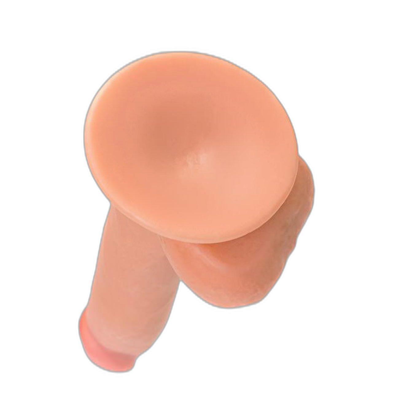 Realistyczne dildo nude 18 cm z elastyczną powłoką i formowalnym rdzeniem