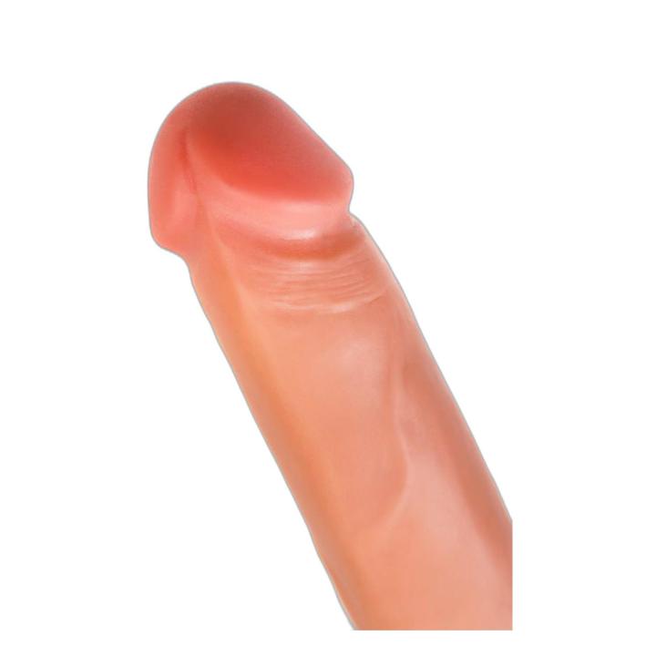 Realistyczne dildo nude 18 cm z elastyczną powłoką i formowalnym rdzeniem