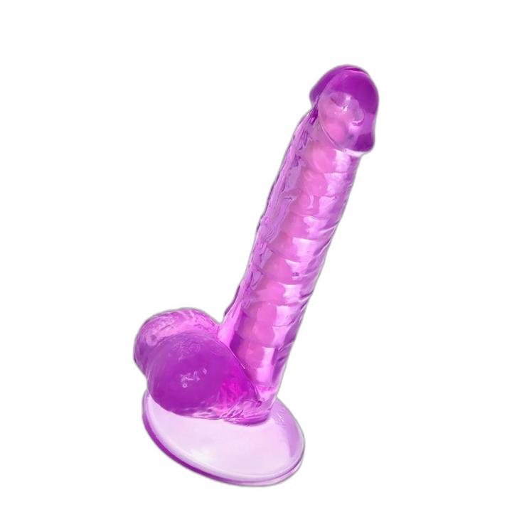 Elastyczne dildo z przyssawką 20,5 cm | Stymulacja punktu g