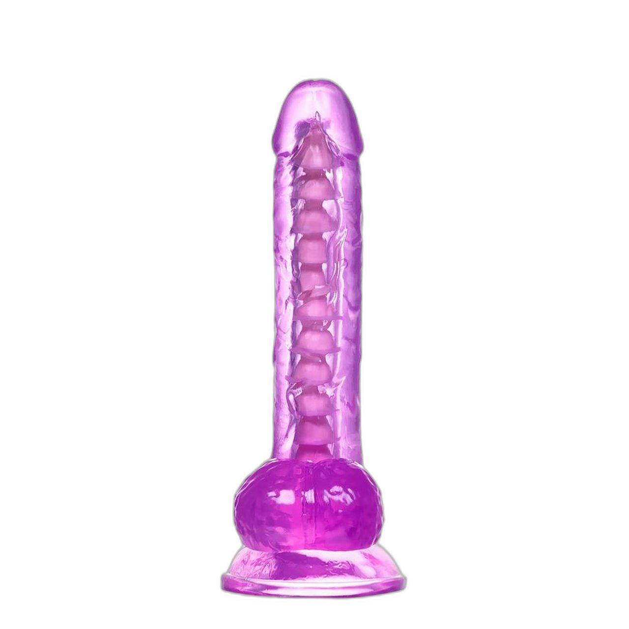 Elastyczne dildo z przyssawką 20,5 cm | Stymulacja punktu g | Loris.pl