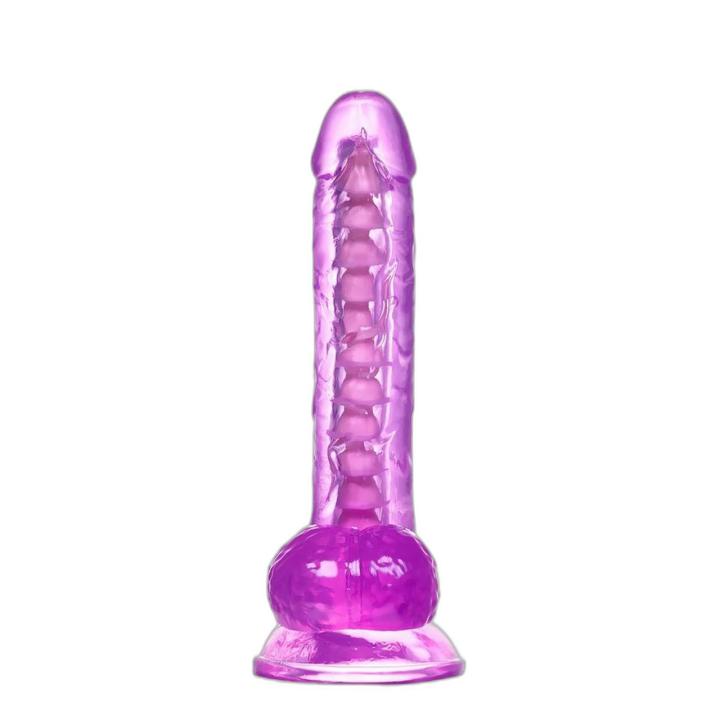 Elastyczne dildo z przyssawką 20,5 cm | Stymulacja punktu g