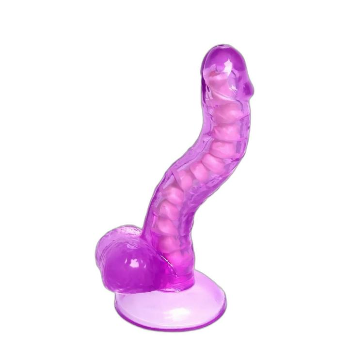 Elastyczne dildo z przyssawką 20,5 cm | Stymulacja punktu g