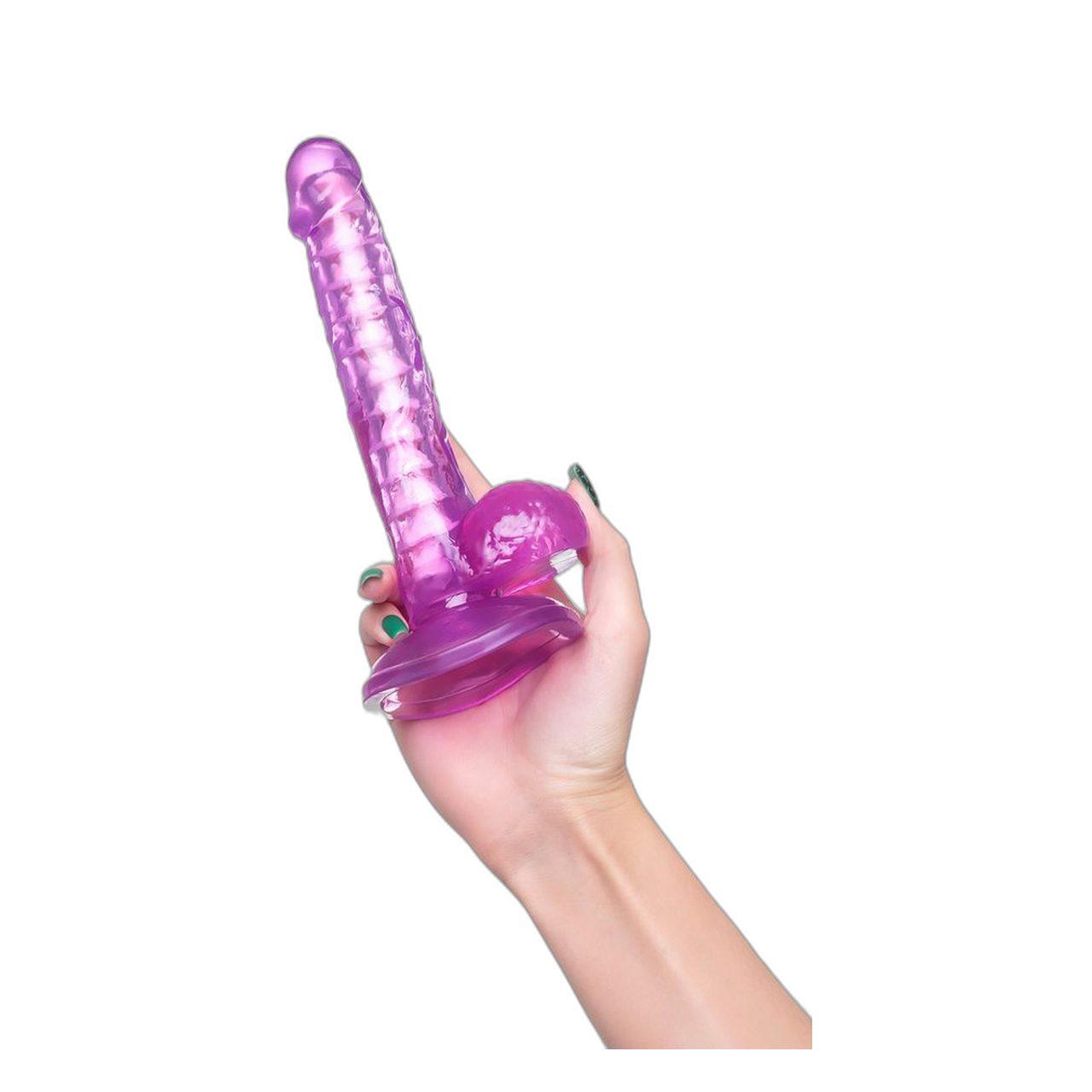 Elastyczne dildo z przyssawką 20,5 cm | Stymulacja punktu g | Loris.pl