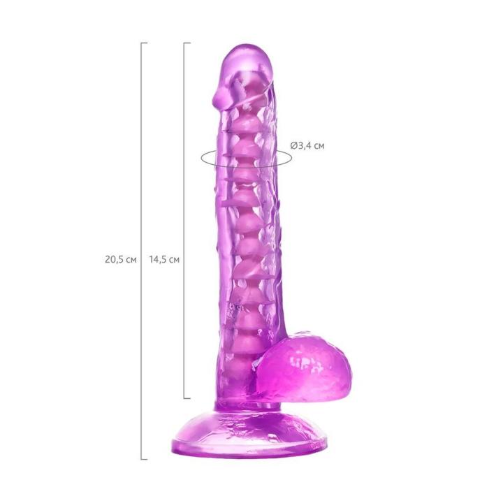 Elastyczne dildo z przyssawką 20,5 cm | Stymulacja punktu g