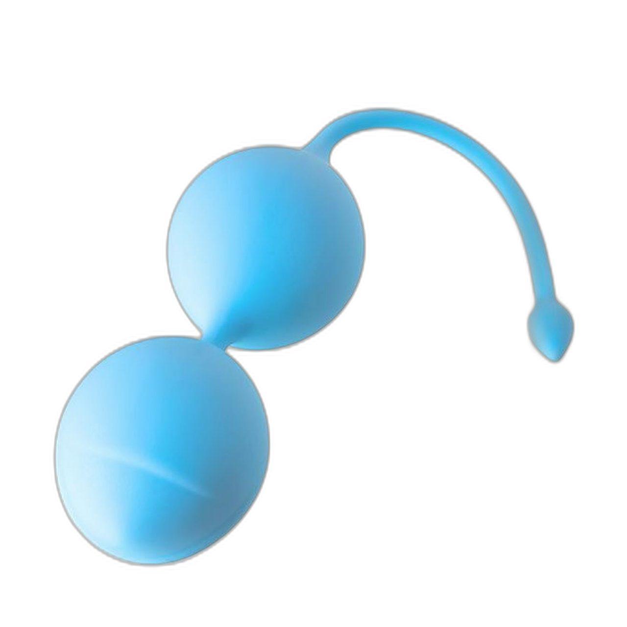 Kulki waginalne silikonowe 3,5 cm niebieskie do ćwiczeń Kegla | Loris.pl