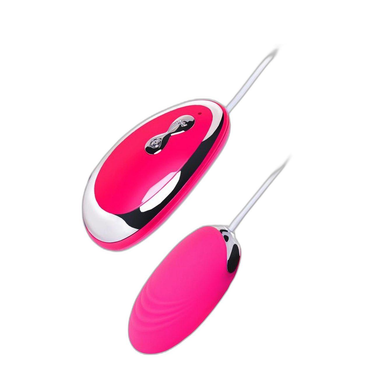 Różowe wibrujące jajko z pilotem - 20 trybów wibracji | Loris.pl