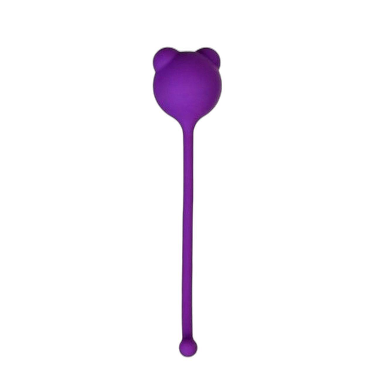 Fioletowe kulki waginalne do ćwiczeń Kegla bez wibracji | Silikon | Loris.pl