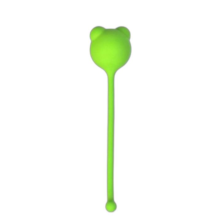 Zielone kulki waginalne do ćwiczeń Kegla 12,4 cm | Silikonowe bez wibracji