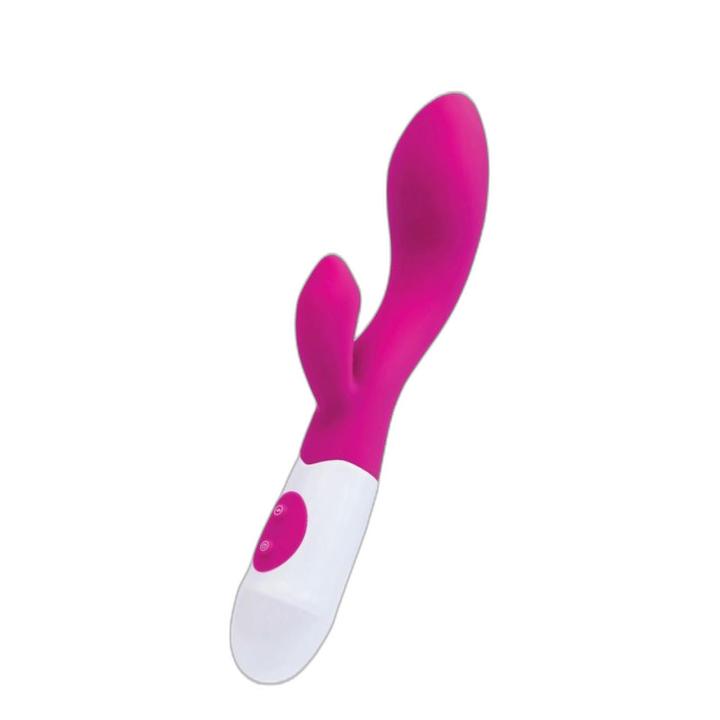 Wibrator króliczek 20,5 cm z masażerem łechtaczki | 10 trybów | Loris.pl
