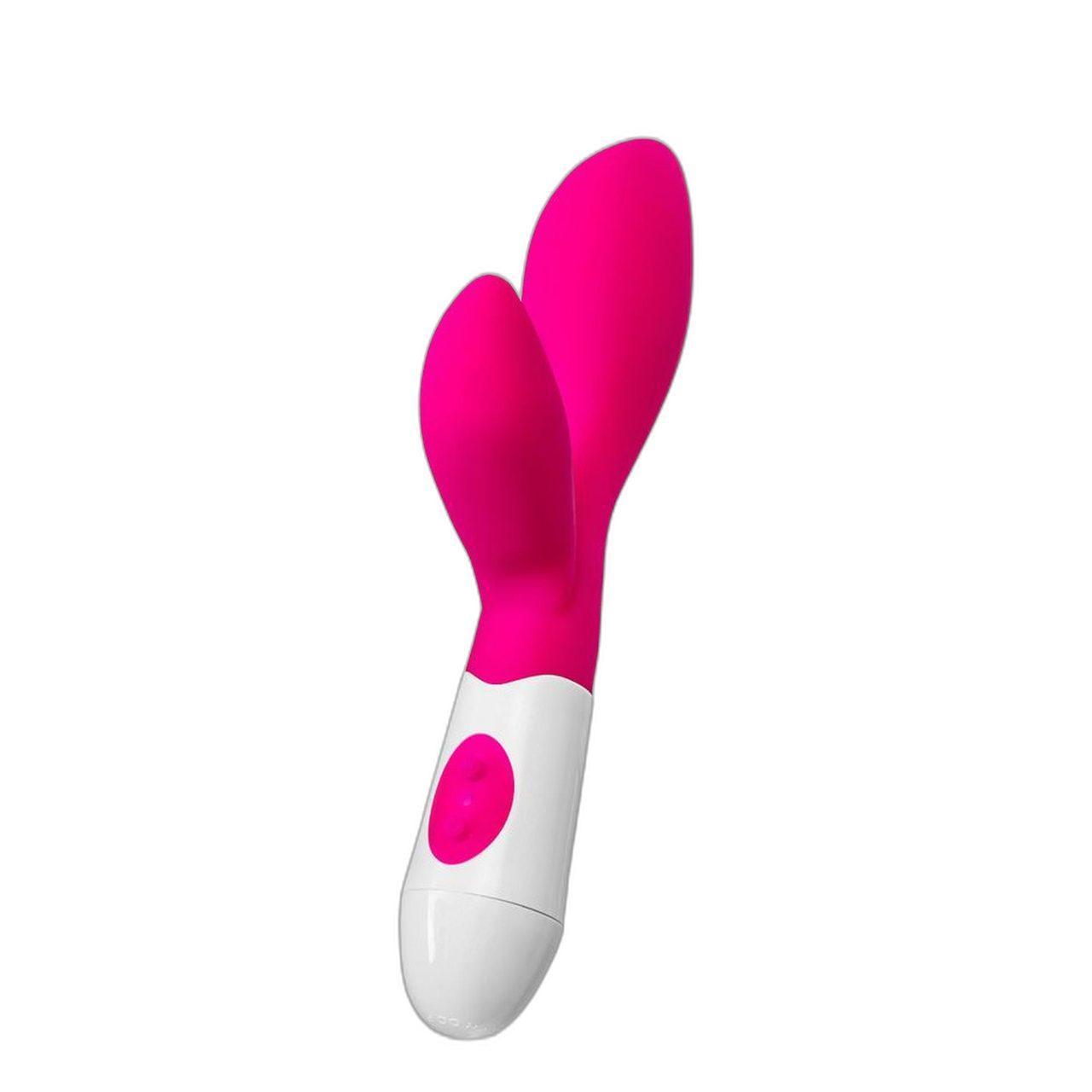 Wibrator króliczek z masażerem łechtaczki 20 cm | 10 trybów | Loris.pl