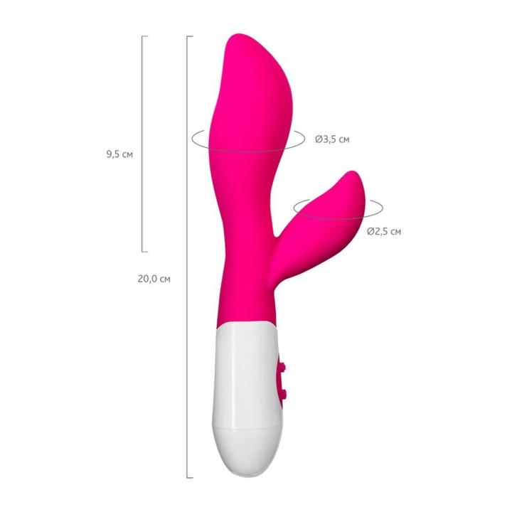 Wibrator króliczek z masażerem łechtaczki 20 cm | 10 trybów
