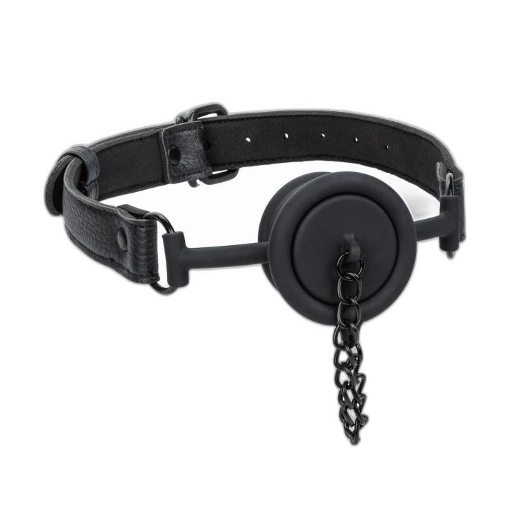 Silikonowy knebel z otworem 3,8 cm i regulacją paska | Loris.pl