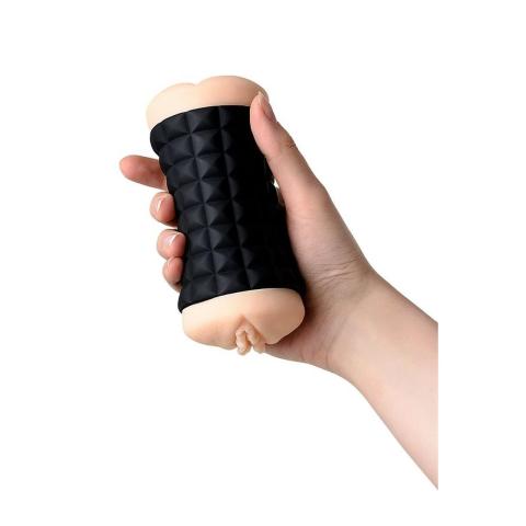 Dwustronny masturbator 14,5 cm – realistyczny, 2 wejścia