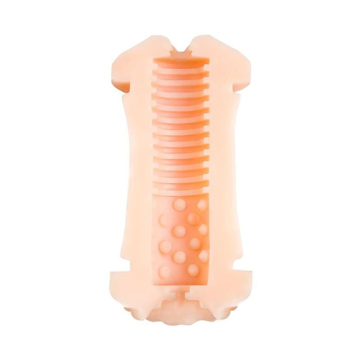 Dwustronny masturbator 14,5 cm – realistyczny, 2 wejścia