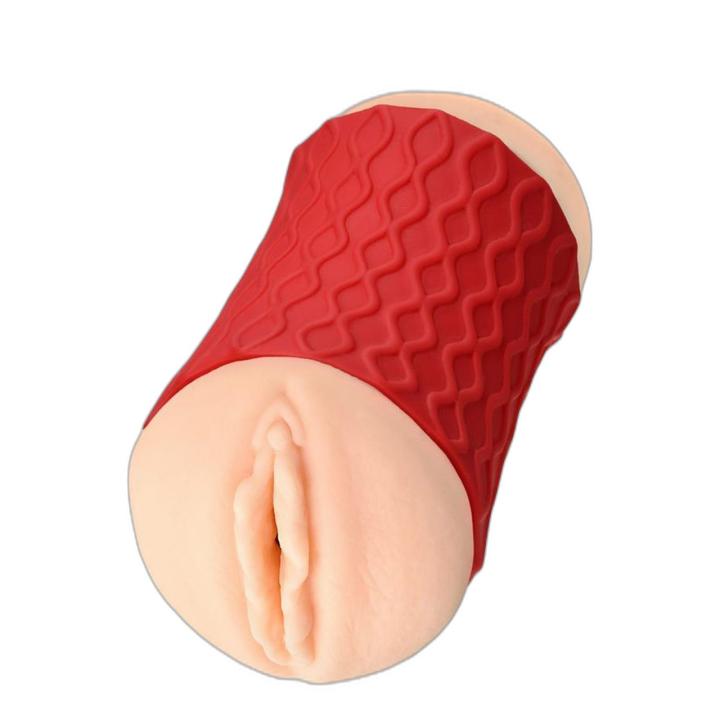 Dwustronny masturbator 14,5 cm – realistyczna pochwa i pośladek