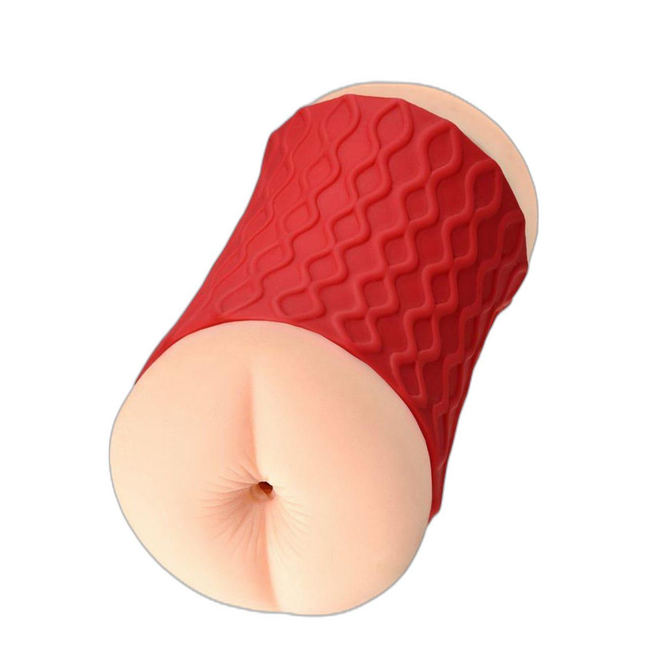 Dwustronny masturbator 14,5 cm – realistyczna pochwa i pośladek | Loris.pl