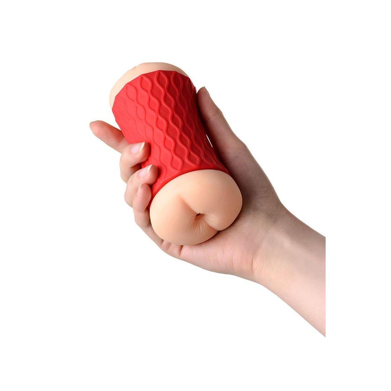 Dwustronny masturbator 14,5 cm – realistyczna pochwa i pośladek | Loris.pl