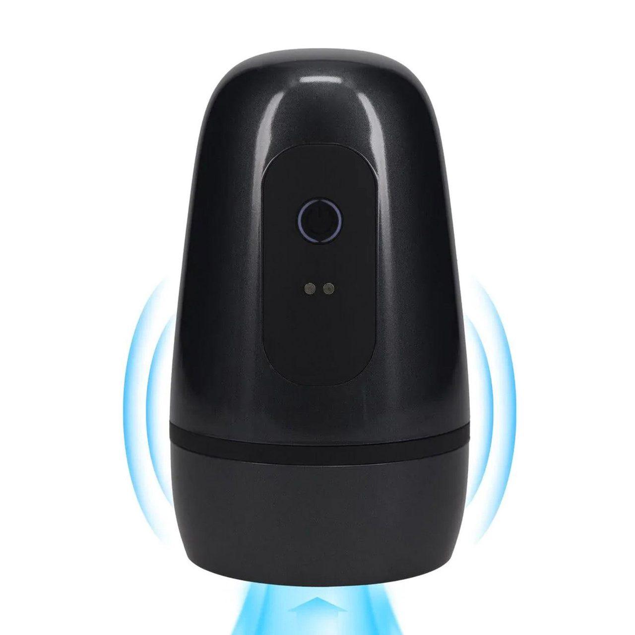 Masturbator z podciśnieniem i wibracjami gun metal | Loris.pl