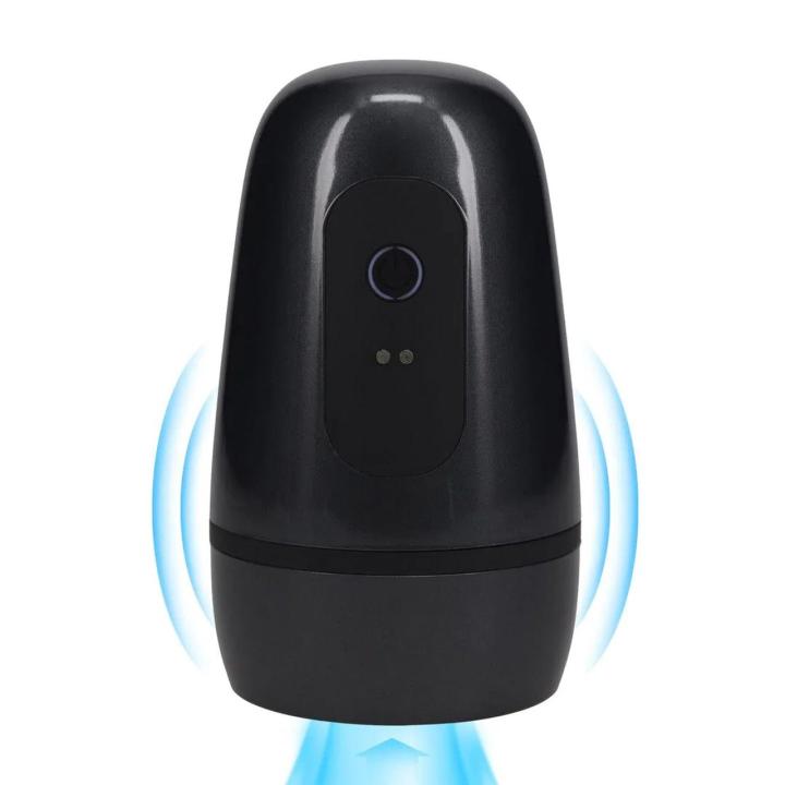 Masturbator z podciśnieniem i wibracjami gun metal | Loris.pl