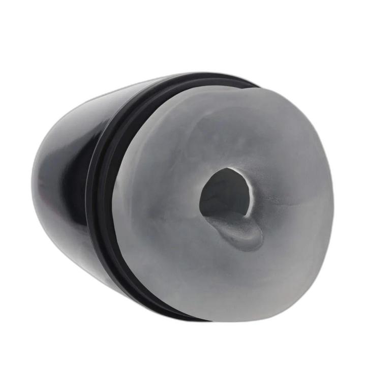 Masturbator z podciśnieniem i wibracjami gun metal | Loris.pl