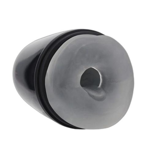 Masturbator z podciśnieniem i wibracjami gun metal