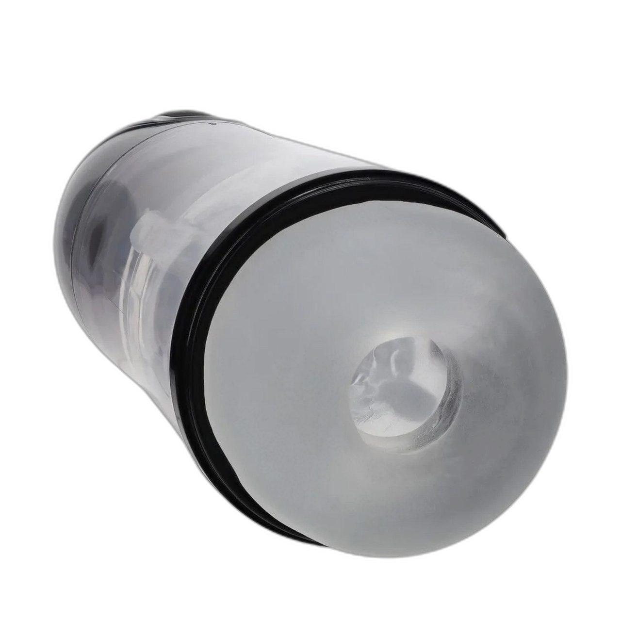 Masturbator z pompką ssącą i wibracjami gun metal | Loris.pl