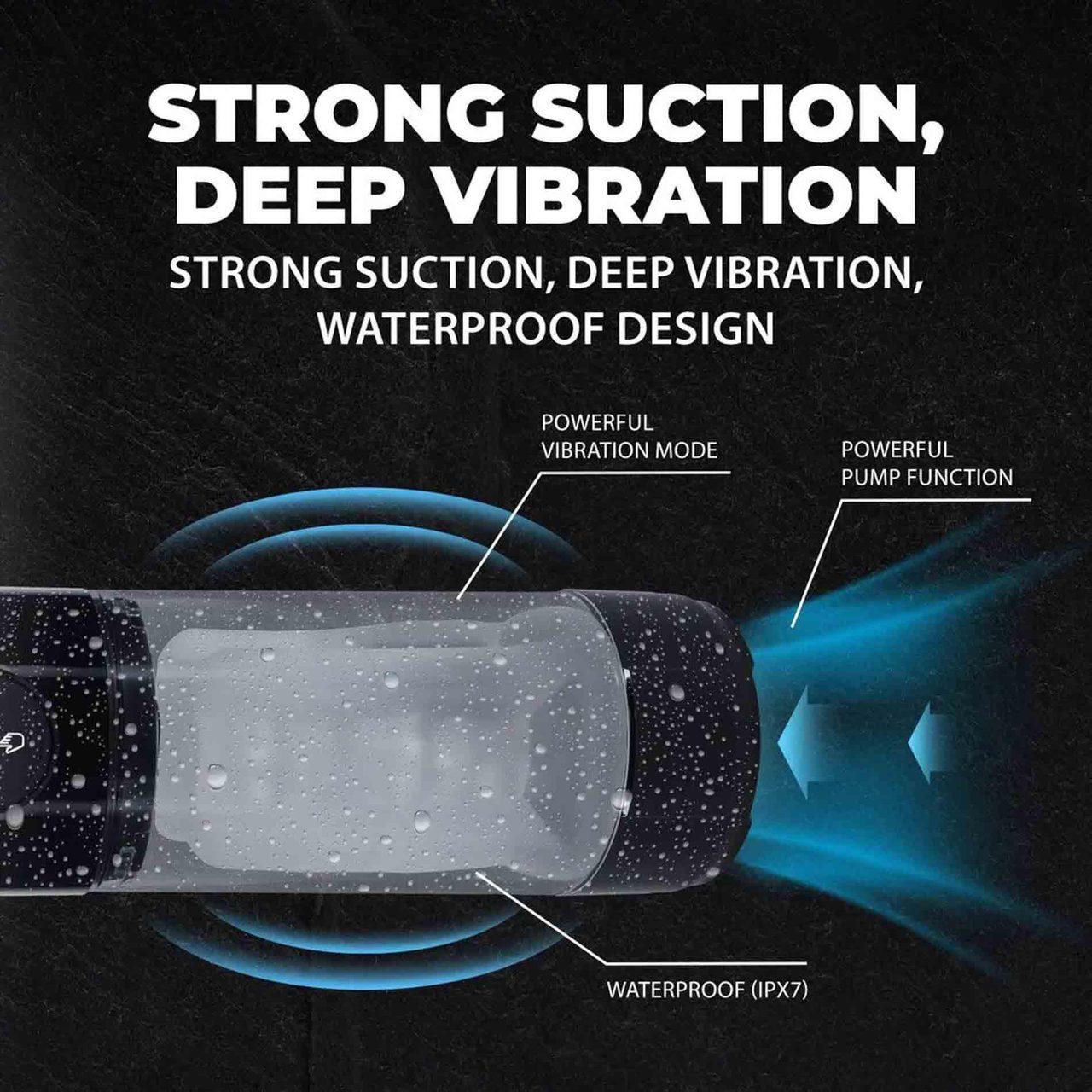 Automatyczna wodoodporna pompka dla mężczyzn czarna | Loris.pl