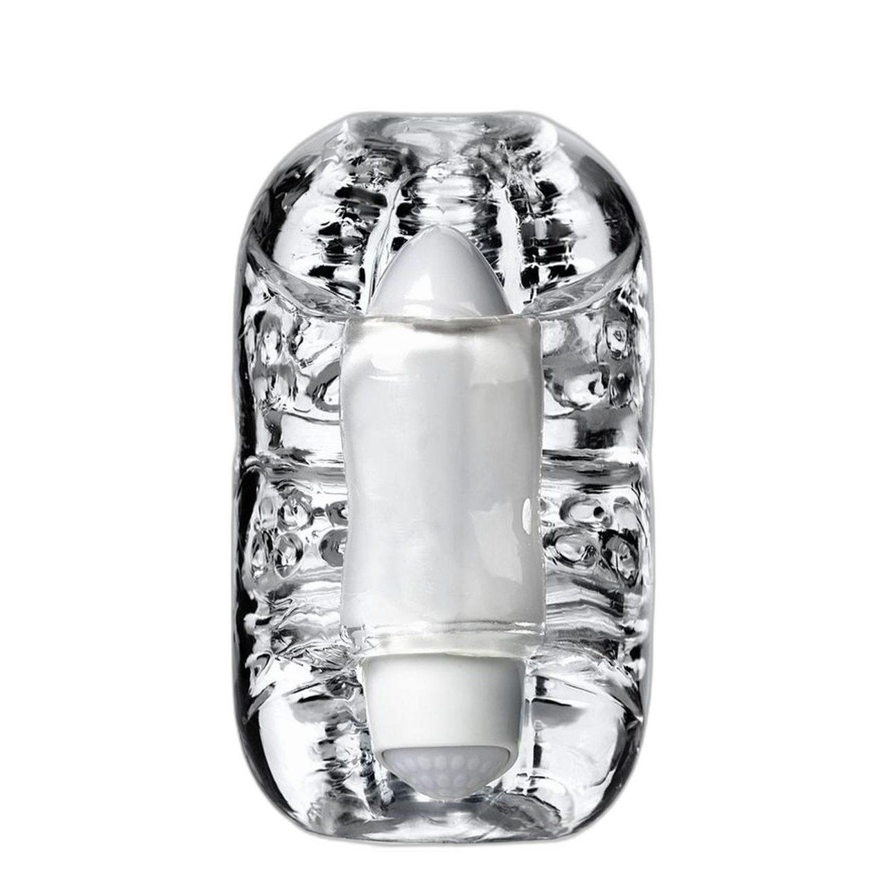 Transparentna masturbatorka z wibracją TPE 9 cm – intensywna stymulacja | Loris.pl