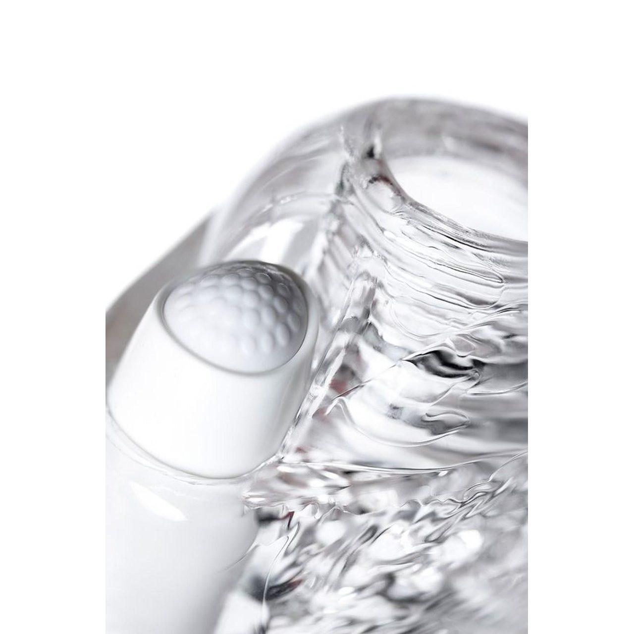 Transparentna masturbatorka z wibracją TPE 9 cm – intensywna stymulacja | Loris.pl