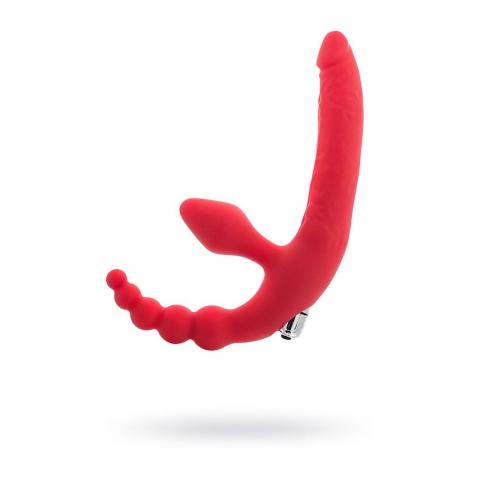 Bezpasowy strap-on z wibracją 35 cm | Silikonowy strap-on dla par