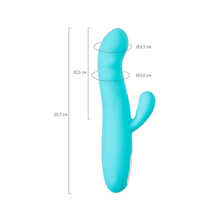 Rotacyjny wibrator króliczek 20,7 cm – 360° obrót, stymulacja łechtaczki