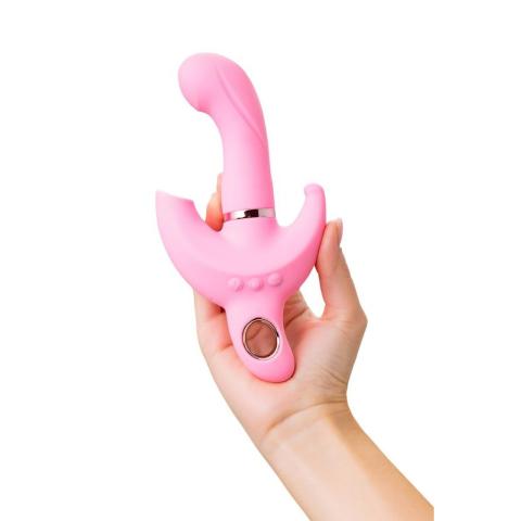 Wibrator króliczek 19,5 cm obrotowy punkt G + łechtaczka