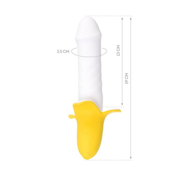 Silikonowy wibrator do punktu g 19 cm - miękka główka