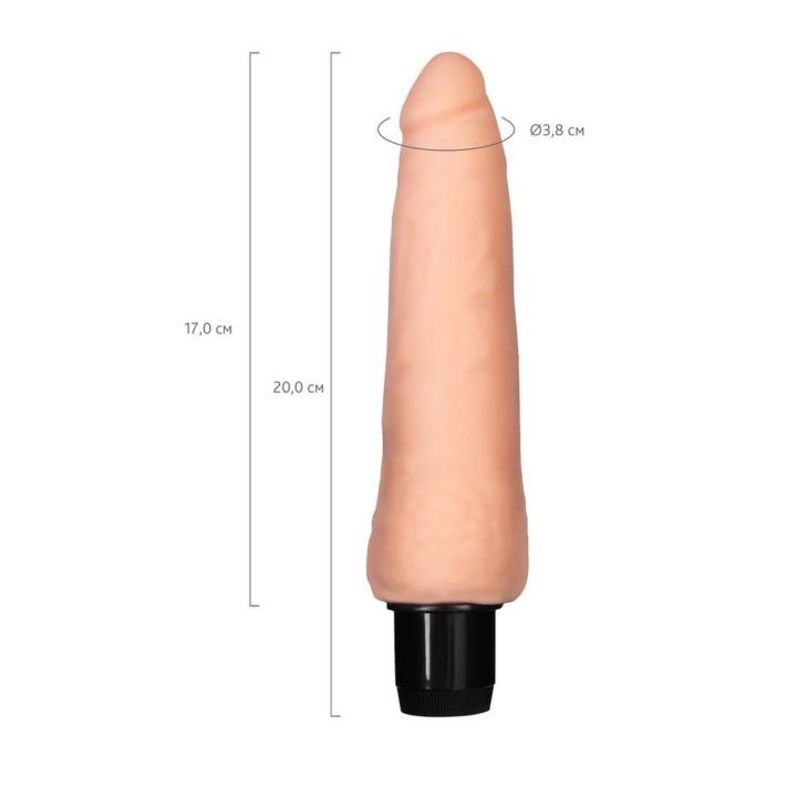 Realistyczny wibrator 17 cm wielobiegowy, wodoodporny