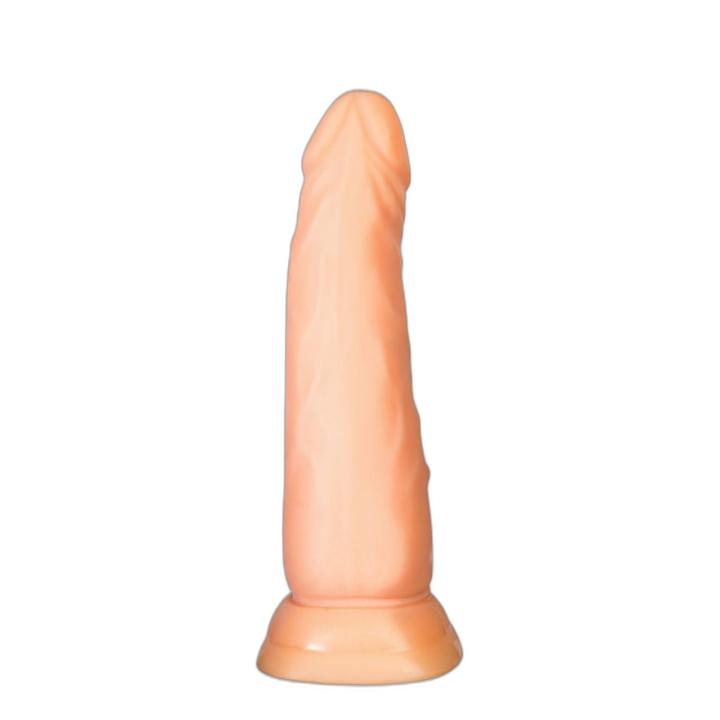 Realistyczne dildo z przyssawką cieliste 16,8 cm TPE | Loris.pl