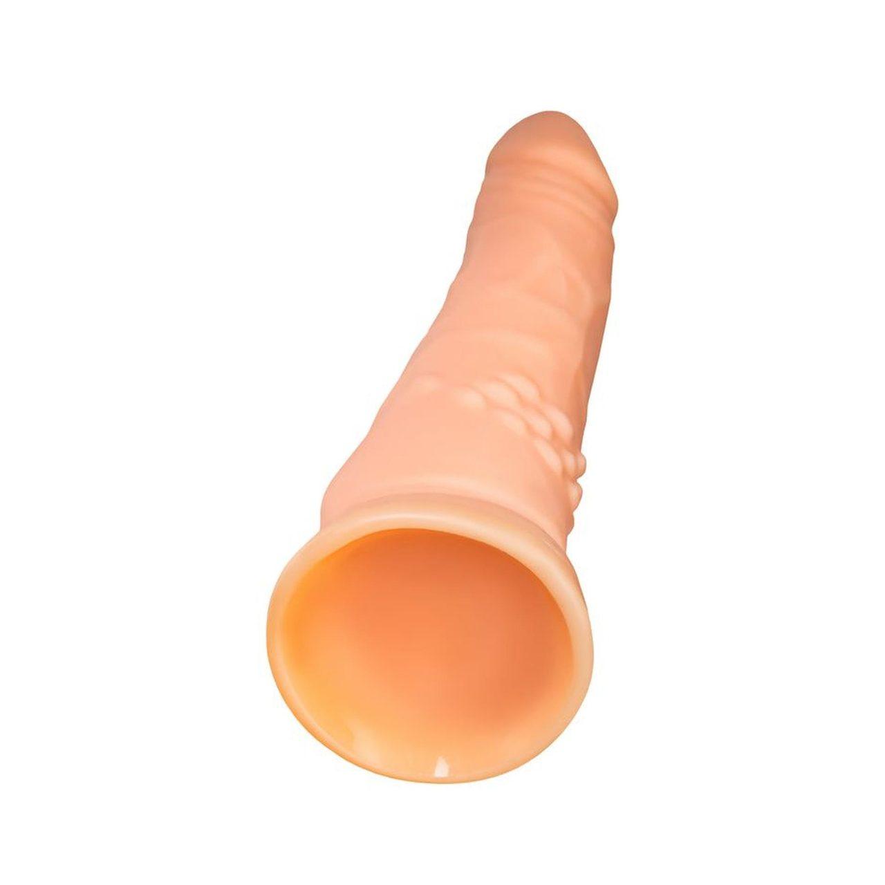 Realistyczne dildo z przyssawką cieliste 16,8 cm TPE | Loris.pl