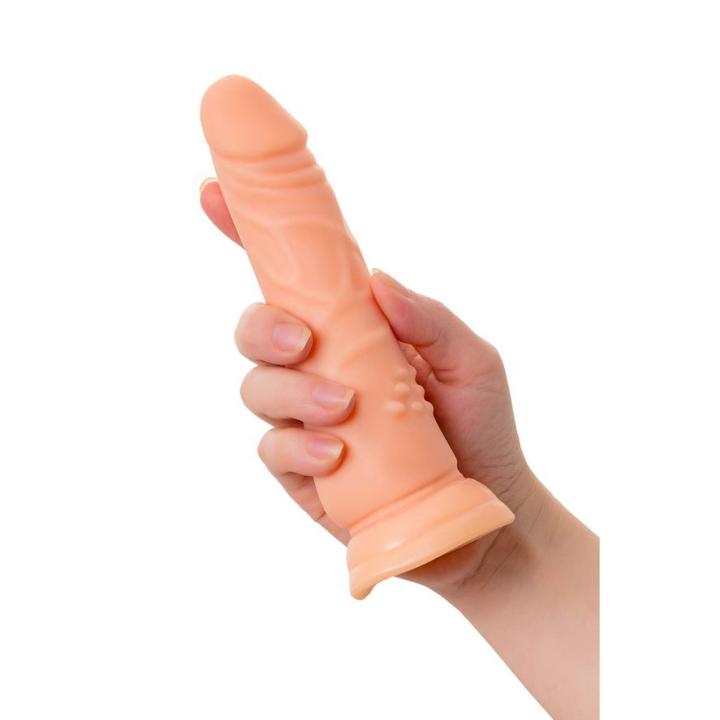 Realistyczne dildo z przyssawką cieliste 16,8 cm TPE | Loris.pl