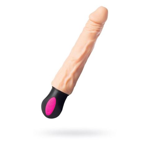 Realistyczny wibrator grzewczy 19 cm z TPE | 12 trybów, elastyczny, USB