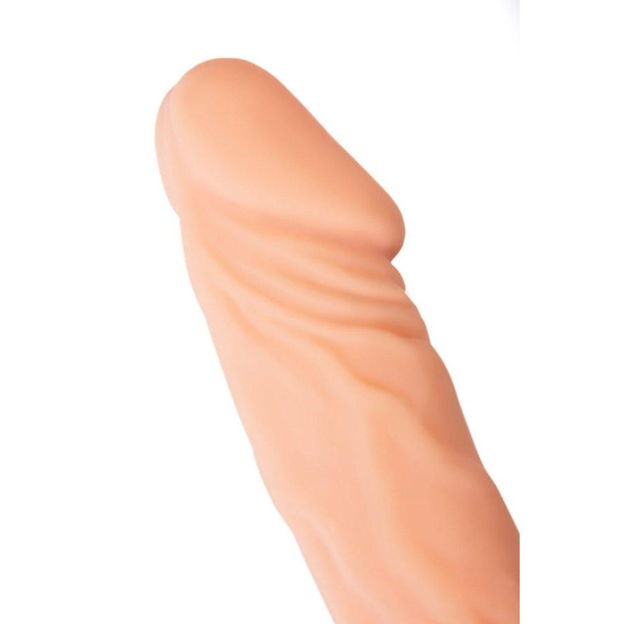 Realistyczny wibrator grzewczy 19 cm z TPE | 12 trybów, elastyczny, USB