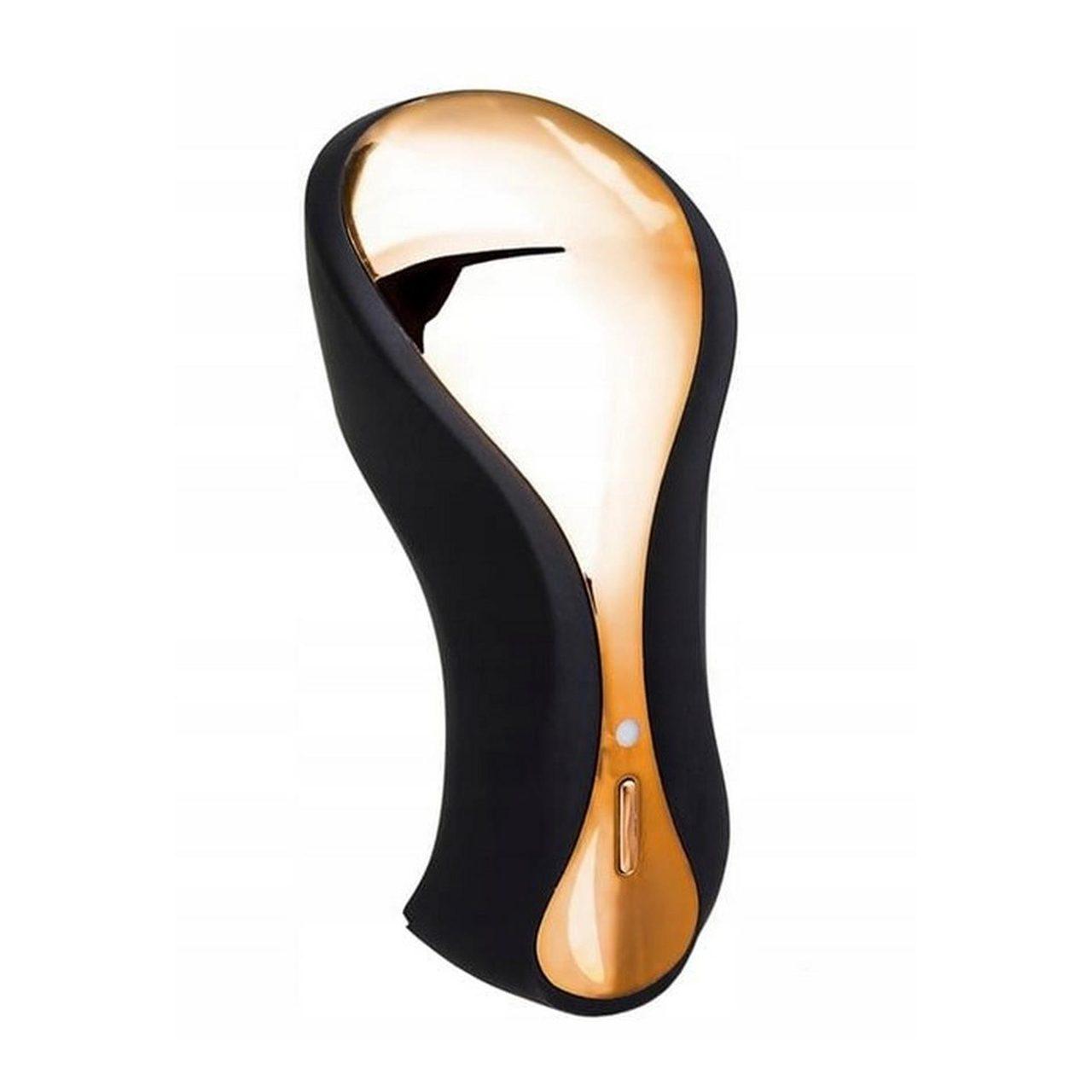 Złoty kompaktowy stymulator 6 trybów wibracji | ładowanie usb | Loris.pl