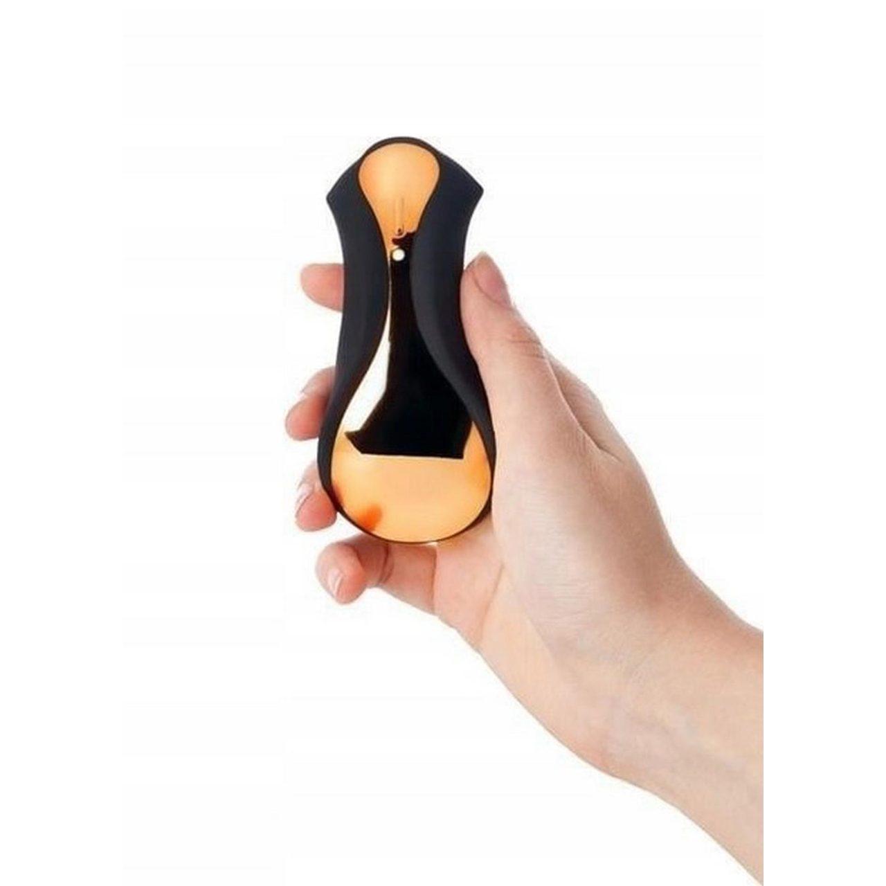 Złoty kompaktowy stymulator 6 trybów wibracji | ładowanie usb | Loris.pl