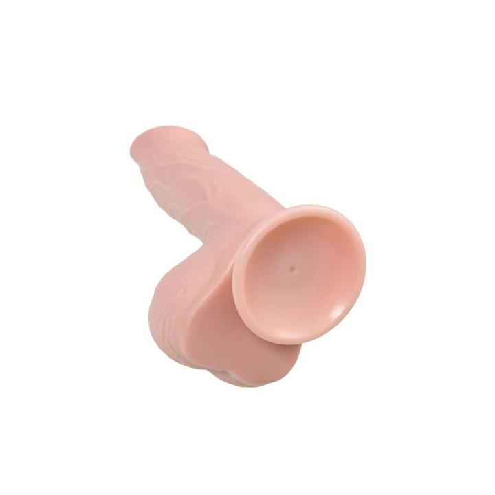 Realistyczne cieliste dildo 21,5 cm z przyssawką i miękkiego tpe