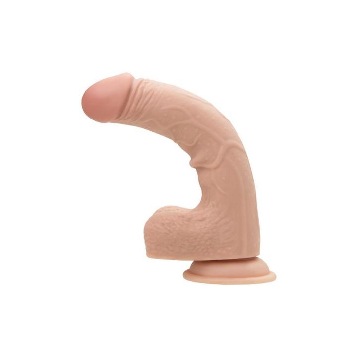 Realistyczne dildo 22 cm z przyssawką cieliste TPE