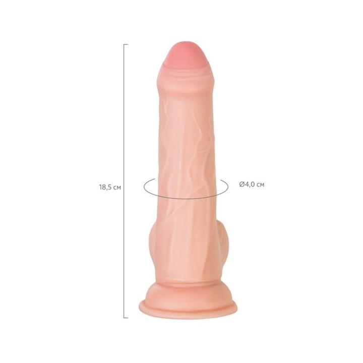 Realistyczne dildo cieliste 18,5 cm z przyssawką