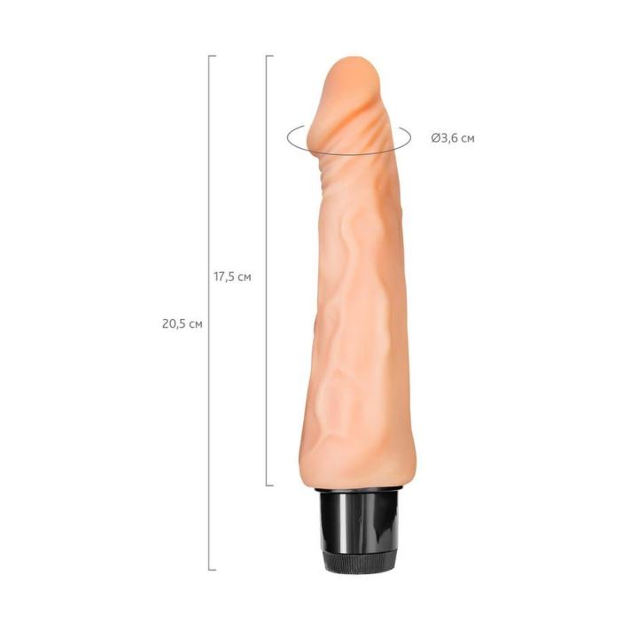 Realistyczny wibrator klasyczny 17,5 cm – tryby wibracji